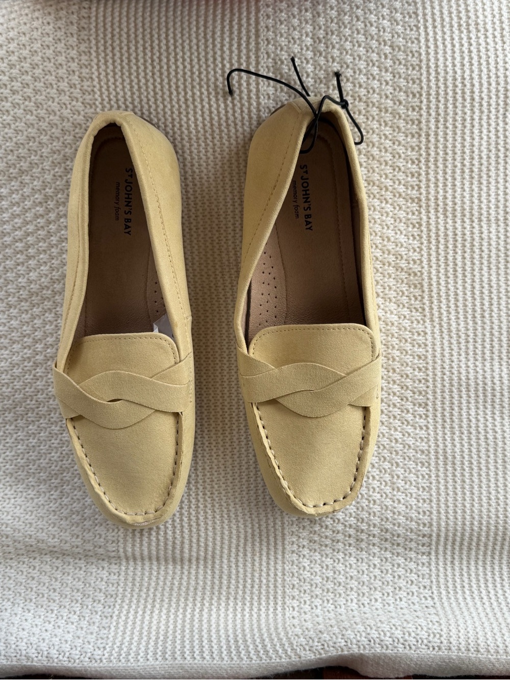 St. John's Bay Women's Pale Yellow Loafers